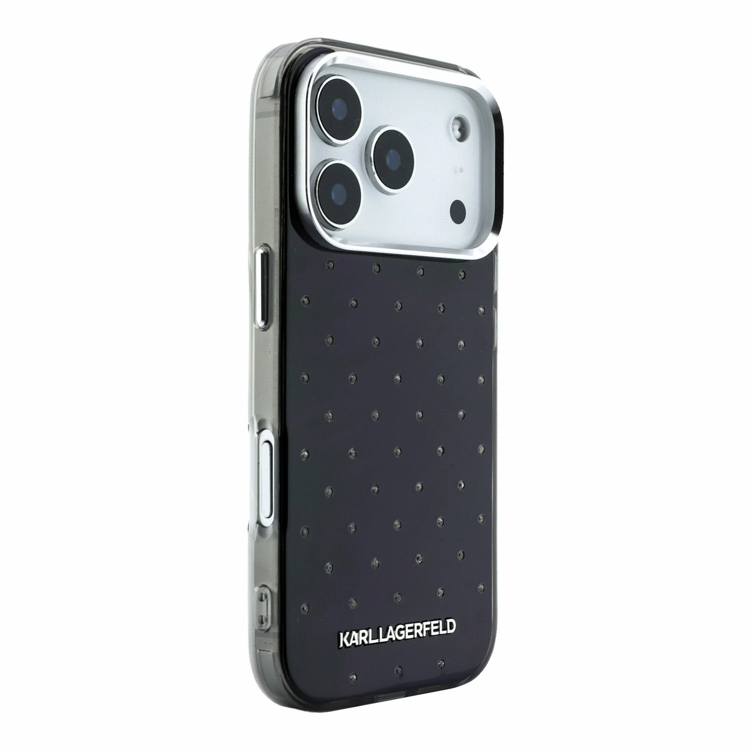 Karl Lagerfeld IML Rhinestones Allover Magsafe Zadní Kryt pro iPhone 18 Pro Max Black