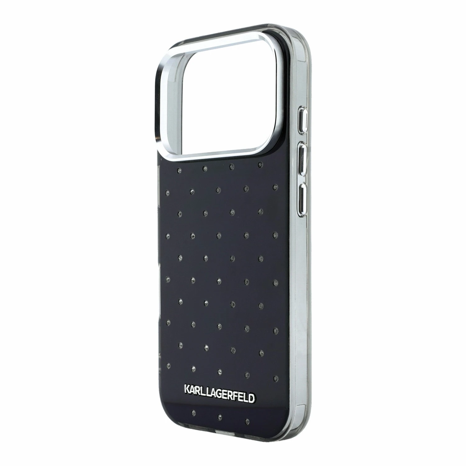 Karl Lagerfeld IML Rhinestones Allover Magsafe Zadní Kryt pro iPhone 18 Pro Max Black