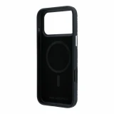 Karl Lagerfeld PU Grained Allover Semi Wrap Magsafe Zadní Kryt pro iPhone 18 Pro Max Black