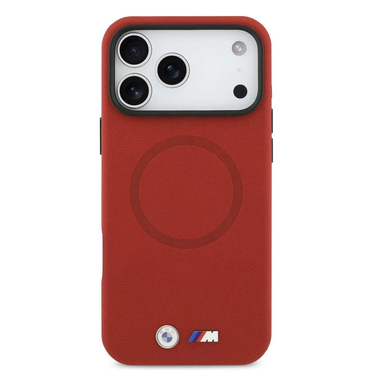 BMW M FW Metal Logo MagSafe Zadní Kryt pro iPhone 17 Pro Max Red