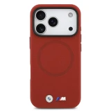 BMW M FW Metal Logo MagSafe Zadní Kryt pro iPhone 17 Pro Red