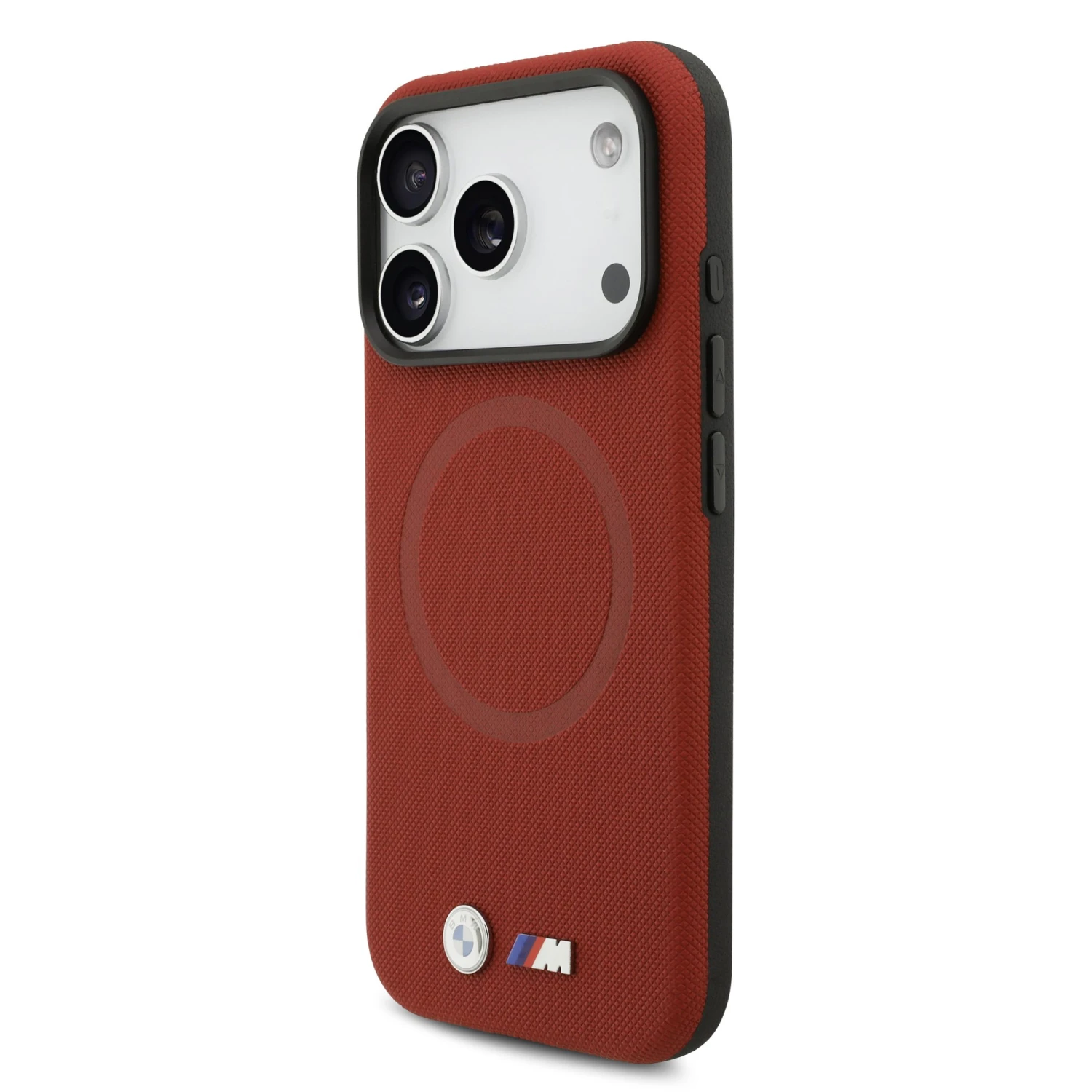 BMW M FW Metal Logo MagSafe Zadní Kryt pro iPhone 17 Pro Red