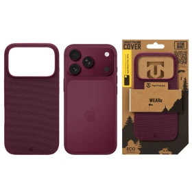 Zadní kryt Tactical MagForce WEARe pro Apple iPhone 17 Pro / 18 Pro, burgundy