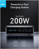 Nabíječka do sítě Anker Prime 200W 4xUSB-C, 2xUSB, černá