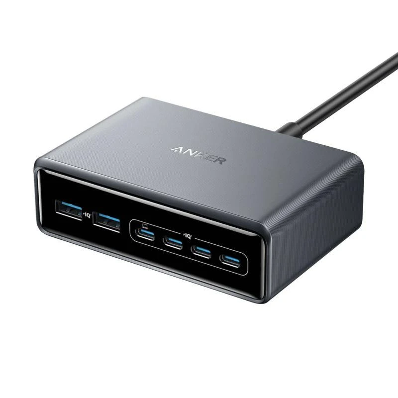 Nabíječka do sítě Anker Prime 200W 4xUSB-C, 2xUSB, černá