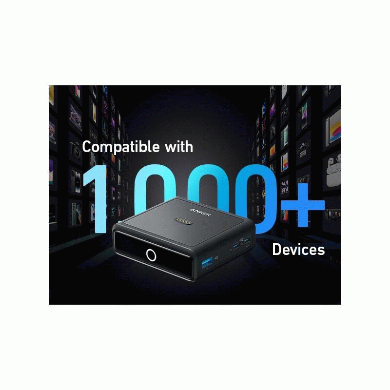 Nabíječka do sítě Anker 100W 2xUSB-C, 1xUSB, 1xkonektor pro Prime powerbanku, černá