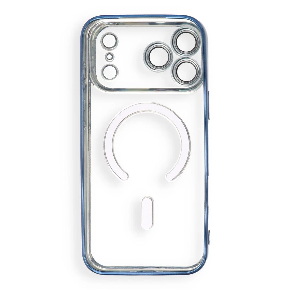 Case for iPhone 17 Pro / 18 Pro Electro Mag Cover compatible with MagSafe navy blue