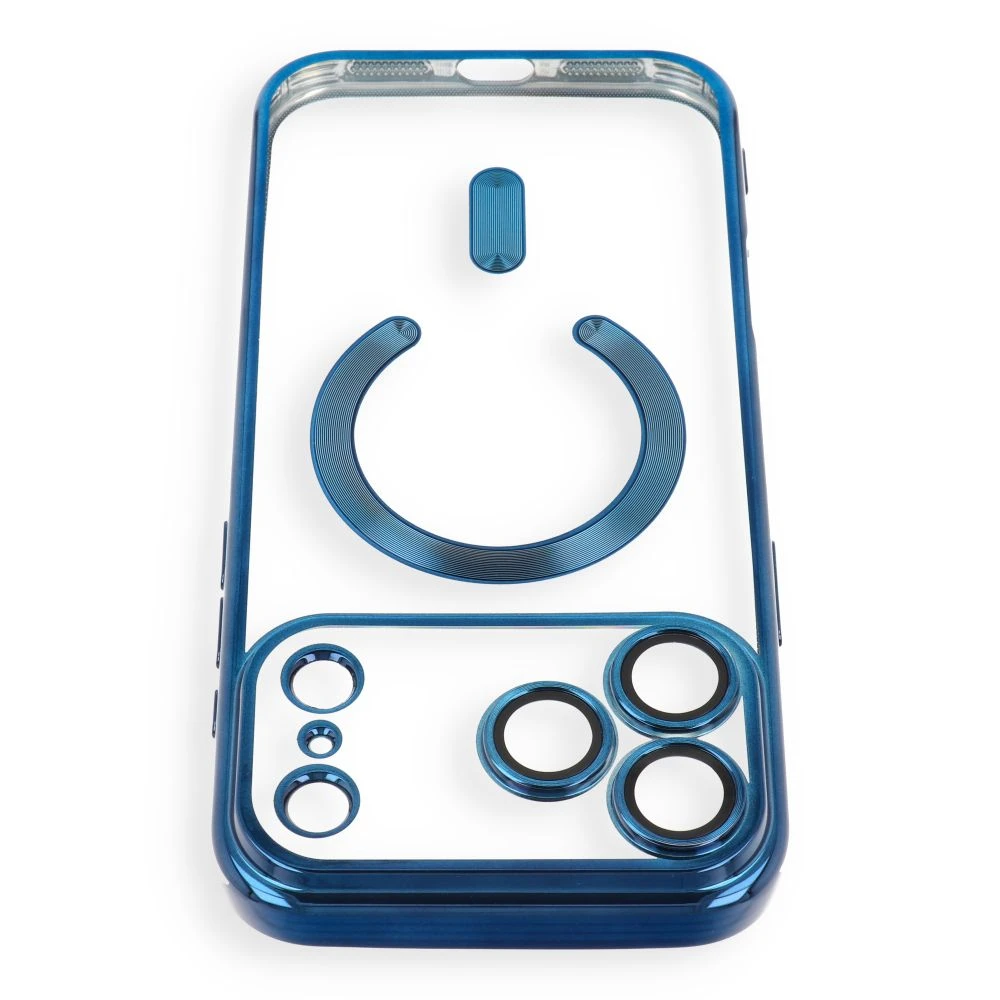 Case for iPhone 17 Pro / 18 Pro Electro Mag Cover compatible with MagSafe navy blue