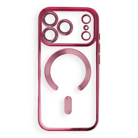 Zadní kryt ELECTRO MAG COVER case s MagSafe pro Apple iPhone 17 Pro / 18 Pro, dark cherry