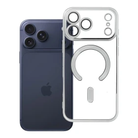 Zadní kryt ELECTRO MAG COVER case s MagSafe pro Apple iPhone 17 Pro / 18 Pro, silver