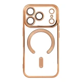 Case for iPhone 17 Pro / 18 Pro Electro Mag Cover compatible with MagSafe gold