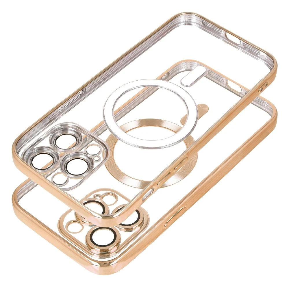 Case for iPhone 17 Pro / 18 Pro Electro Mag Cover compatible with MagSafe gold