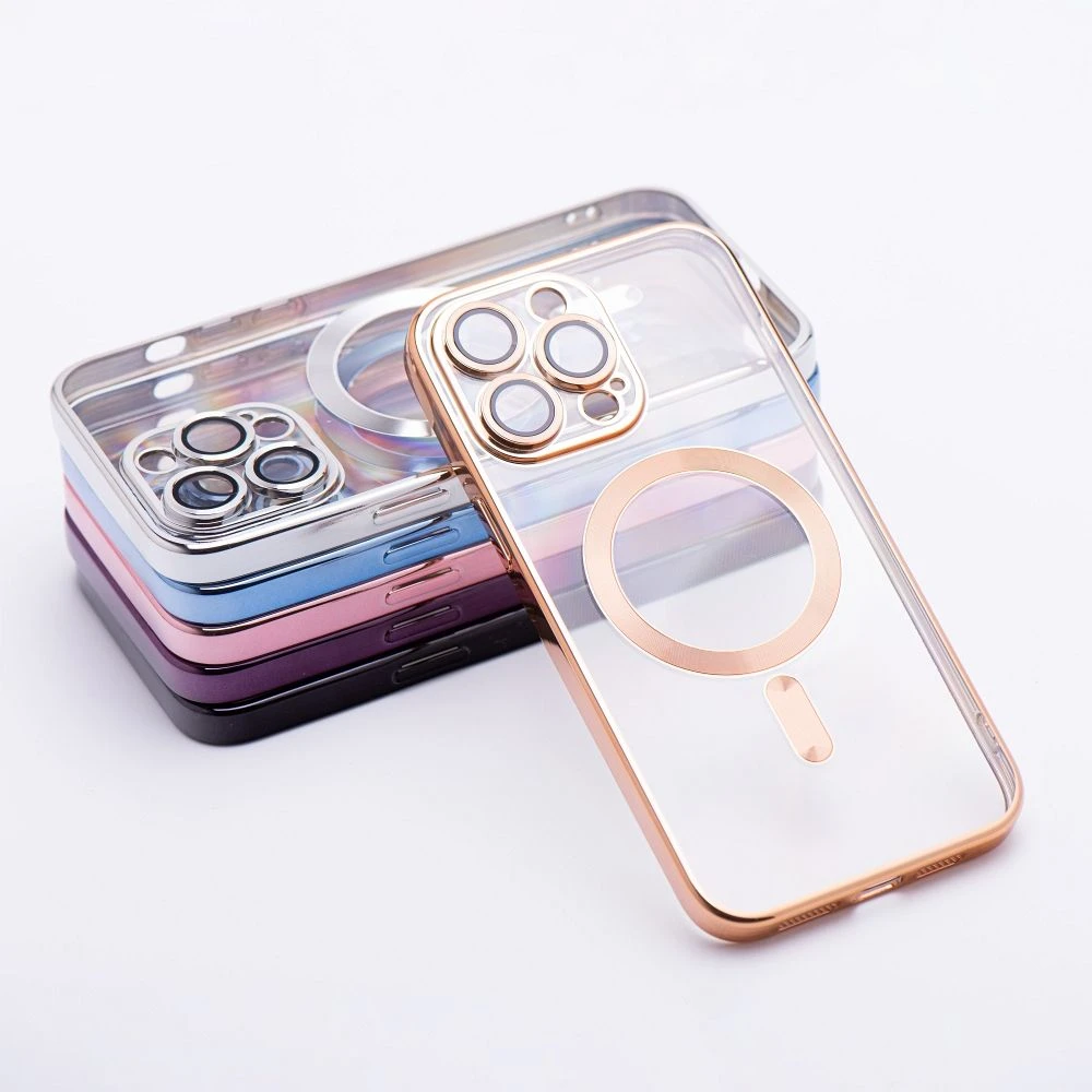 Case for iPhone 17 Pro / 18 Pro Electro Mag Cover compatible with MagSafe gold
