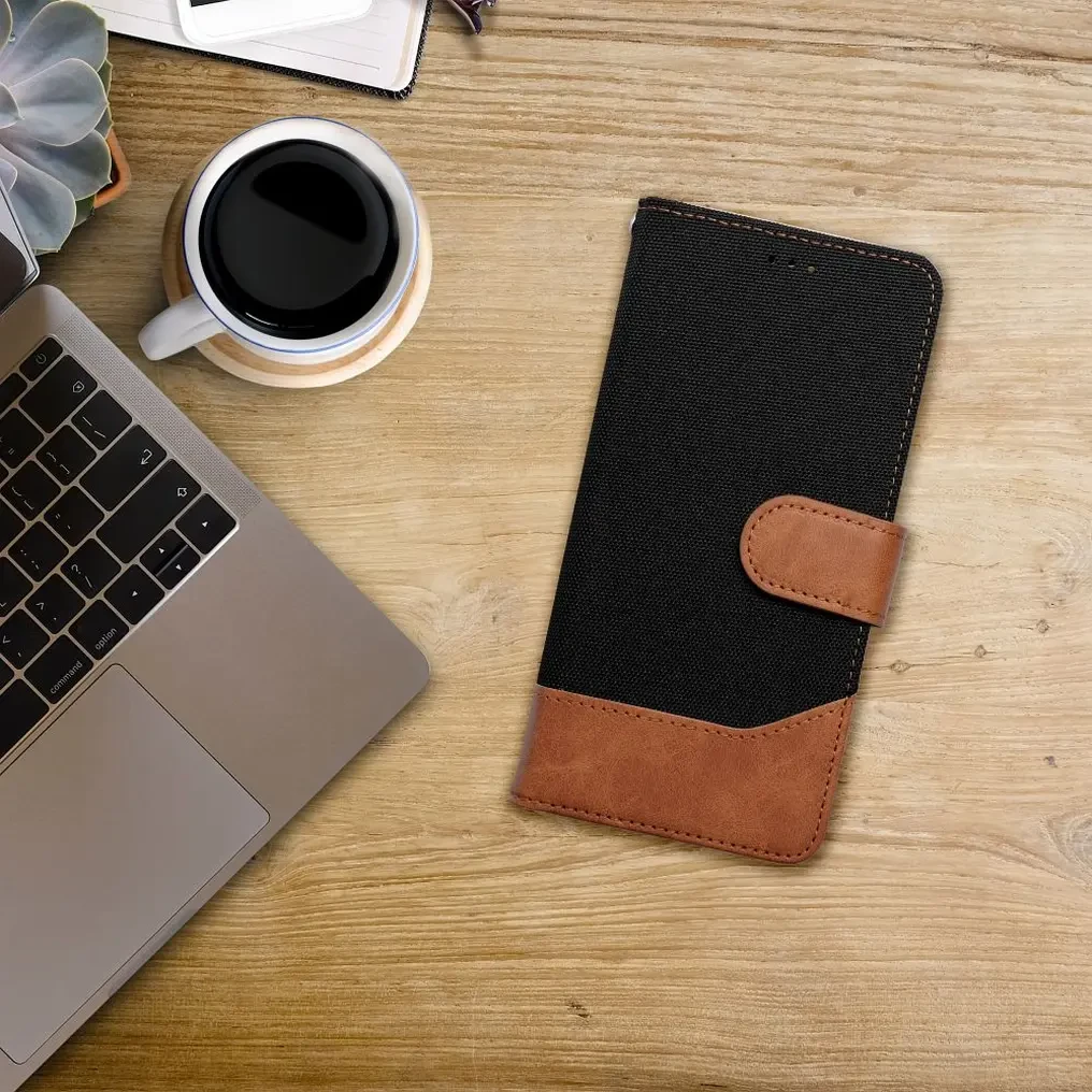 Flipové pouzdro JEANS BOOK pro Xiaomi Redmi Note 17 Pro Max 5G, černá