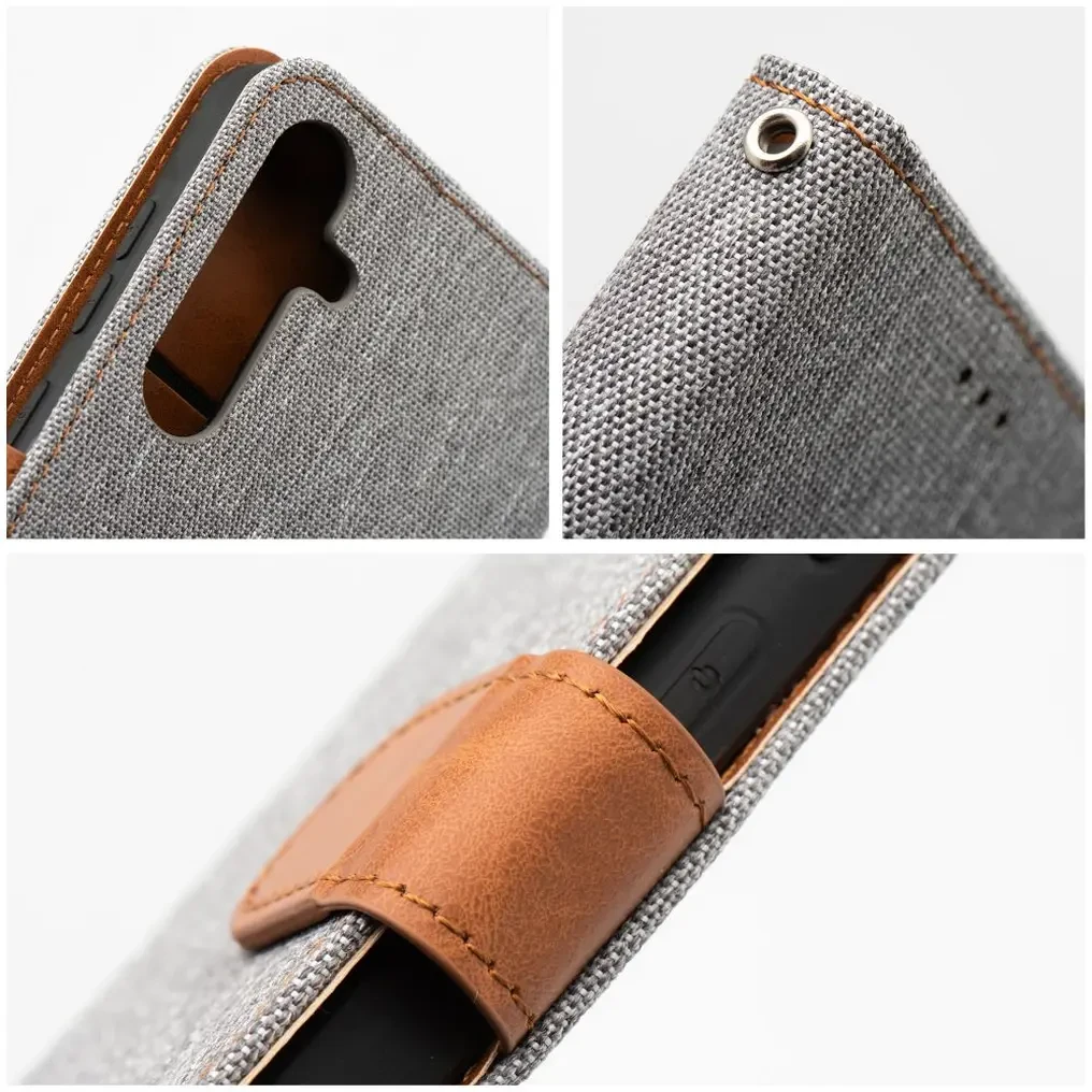 Flipové pouzdro JEANS BOOK pro Xiaomi Redmi Note 17 Pro, šedá