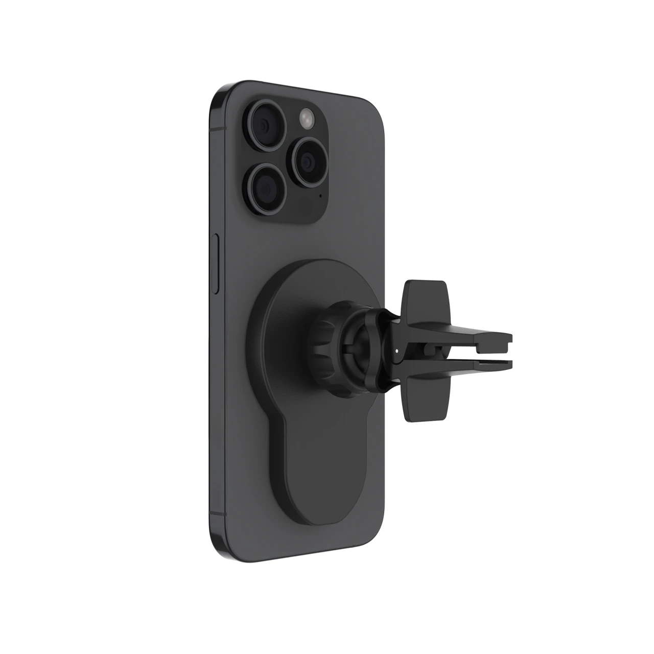 Držák s bezdrátovým nabíjením FIXED MagClick 2 s podporou MagSafe, 15W, Qi2, černá