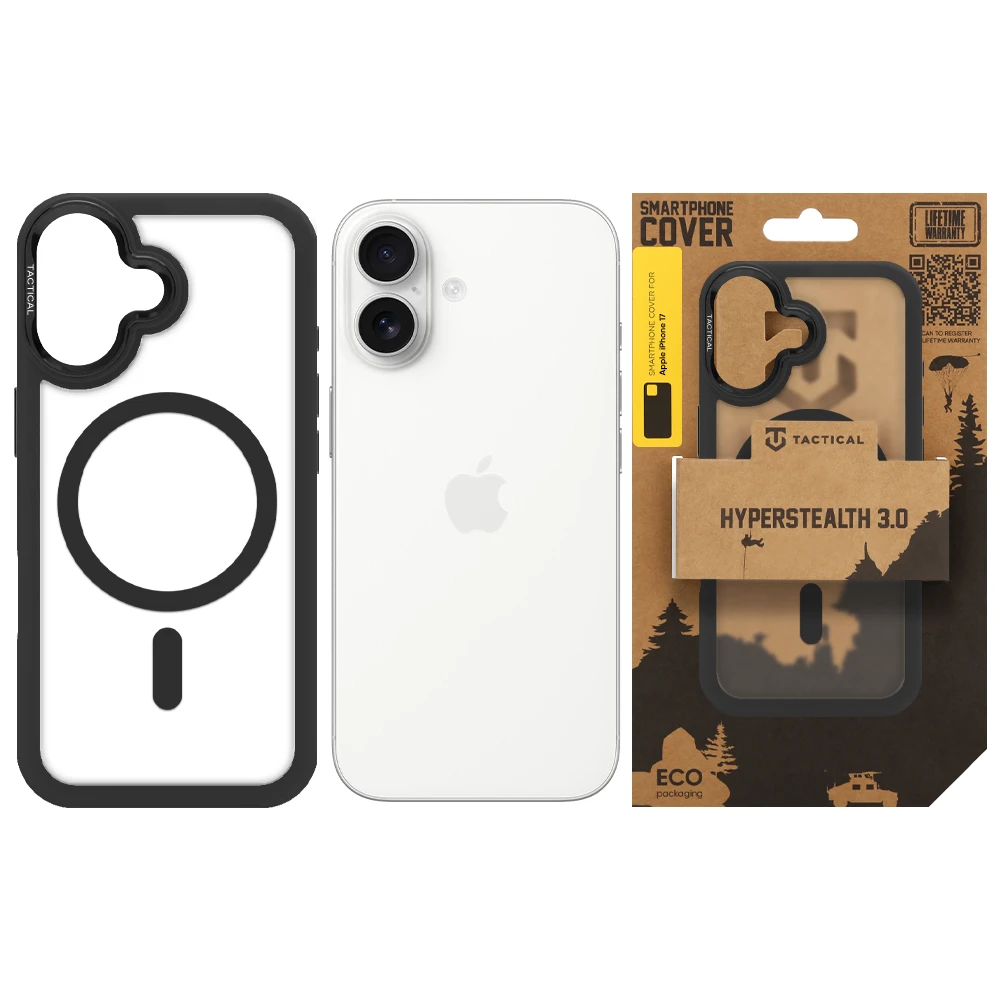 Tactical MagForce Hyperstealth 3.0 Kryt pro Apple iPhone 17 Asphalt