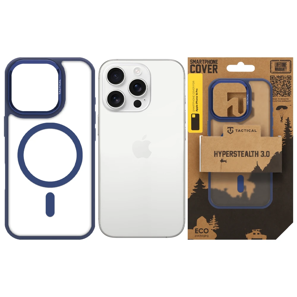 Tactical MagForce Hyperstealth 3.0 Kryt pro Apple iPhone 16 Pro Deep Blue