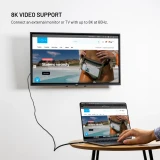 FIXED Media Cable USB-C/USB-C, PD 3.1, 2m, USB4 Gen3 40Gbps, 8K60Hz, 240W, černá
