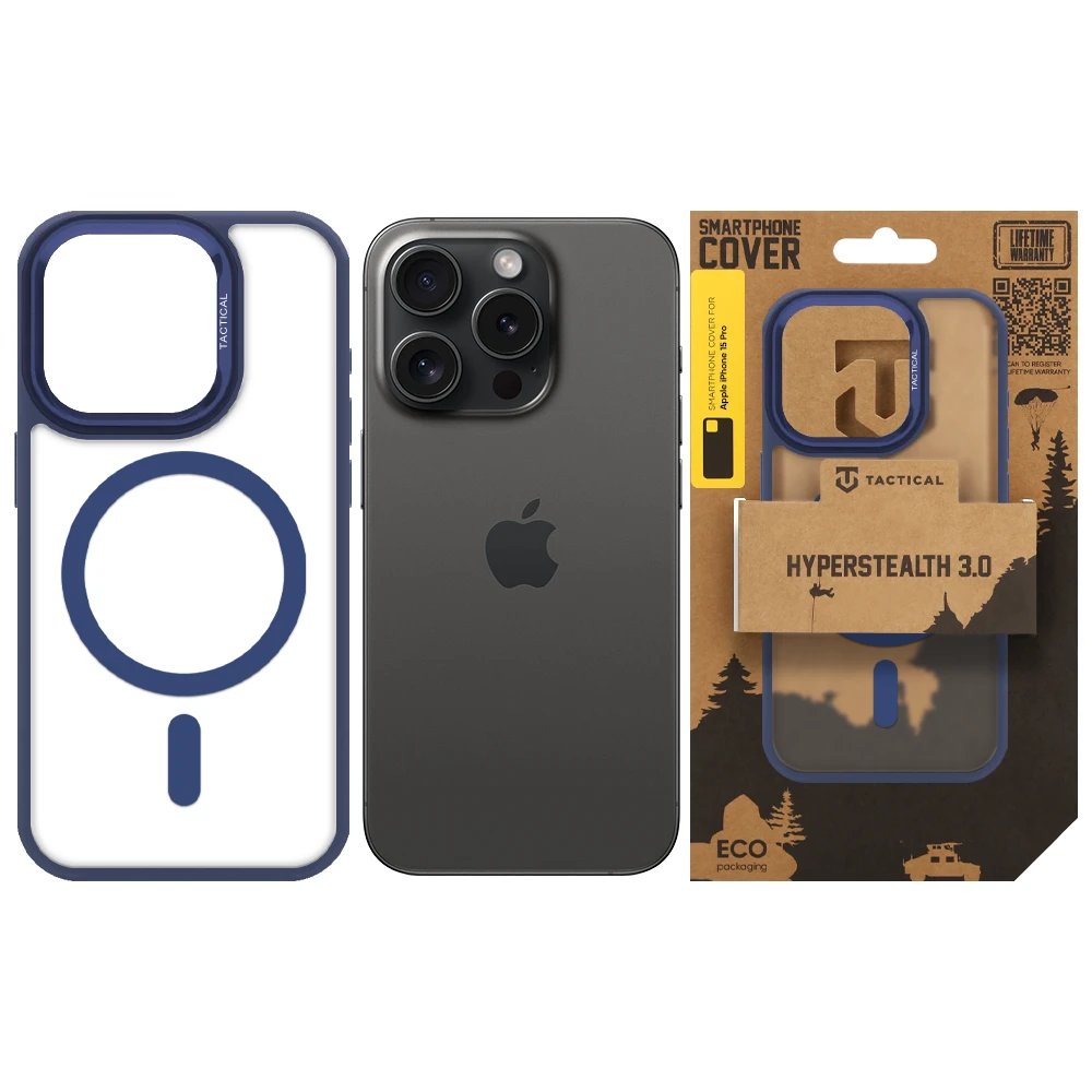 Zadní kryt Tactical MagForce Hyperstealth 3.0 pro Apple iPhone 15, deep blue