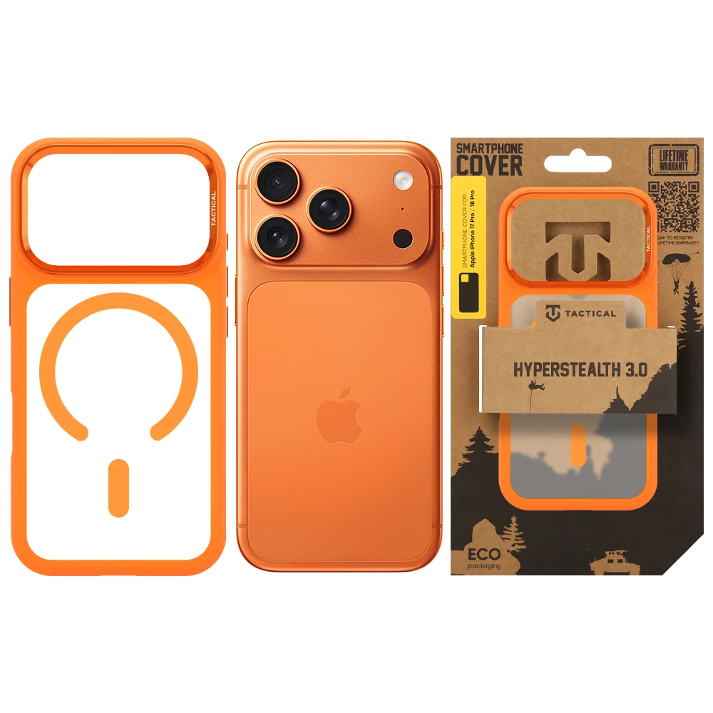 Tactical MagForce Hyperstealth 3.0 Kryt pro Apple iPhone 17 Pro/18 Pro Agent Orange
