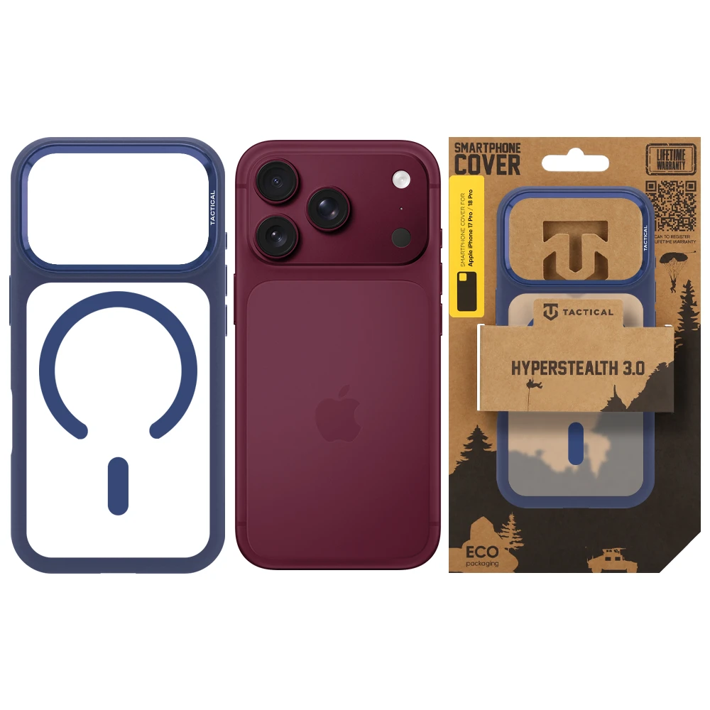 Tactical MagForce Hyperstealth 3.0 Kryt pro Apple iPhone 17 Pro/18 Pro Deep Blue