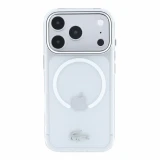 Lacoste IML Frosted Petit Pique Metal Logo MagSafe Zadní Kryt pro iPhone 18 Pro Transparent