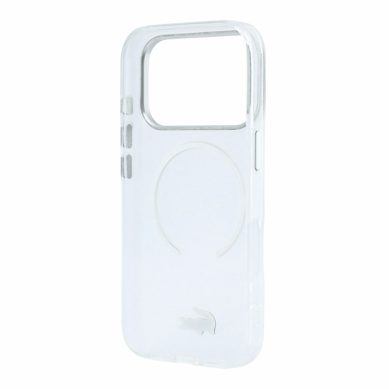 Lacoste IML Frosted Petit Pique Metal Logo MagSafe Zadní Kryt pro iPhone 18 Pro Transparent