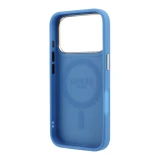 Guess PU 4G Ring Stand MagSafe Zadní Kryt pro iPhone 18 Pro Blue