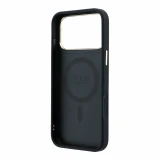 Guess PU 4G Ring Stand MagSafe Zadní Kryt pro iPhone 18 Pro Black