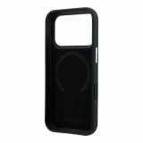Lacoste PVC Petit Pique Semi Wrap Embossed MagSafe Zadní Kryt pro iPhone 18 Pro Max Black