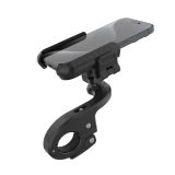 Univerzální držák mobilního telefonu na kolo FIXED Bikee Plus Vista s uchycením na střed řídítek, černá