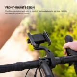 Univerzální držák mobilního telefonu na kolo FIXED Bikee Plus Vista s uchycením na střed řídítek, černá