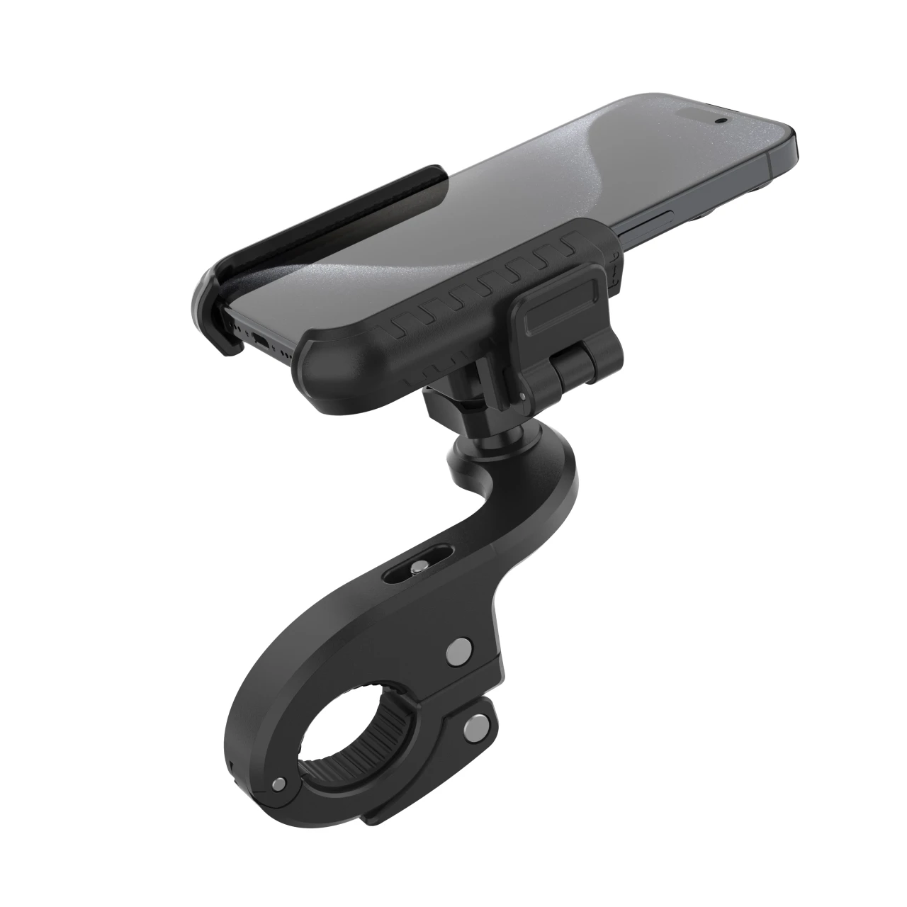 Univerzální držák mobilního telefonu na kolo FIXED Bikee Plus Vista s uchycením na střed řídítek, černá