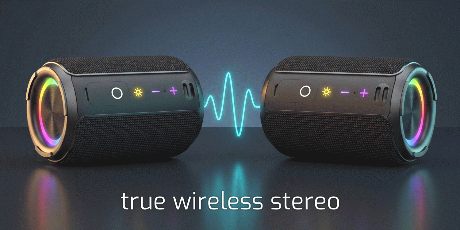 BLUETOOTH REPRODUKTOR SWISSTEN AURA BASS 15W, ČERNÁ