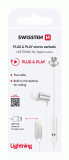 SLUCHÁTKA SWISSTEN DYNAMIC LIGHTNING PLUG & PLAY, BÍLÁ