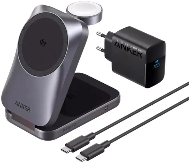 3v1 Anker Prime Qi2.2 25W, černá