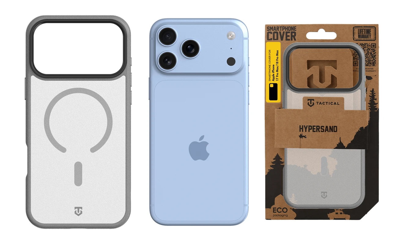 Tactical MagForce Hypersand Kryt pro Apple iPhone 17 Pro Max/18 Pro Max Light Grey