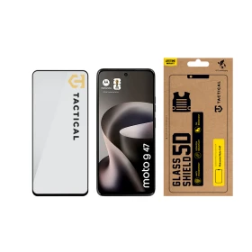 Tvrzené sklo Tactical Glass Shield 5D pro Motorola Moto G47, černá