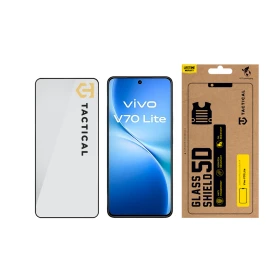 Tvrzené sklo Tactical Glass Shield 5D pro Vivo V70 Lite, černá