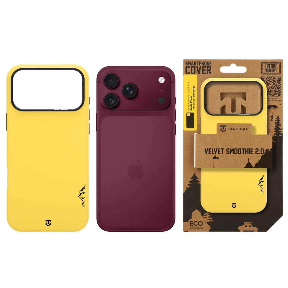 Tactical MagForce Velvet Smoothie 2.0 Kryt pro Apple iPhone 17 Pro Max/18 Pro Max Banana