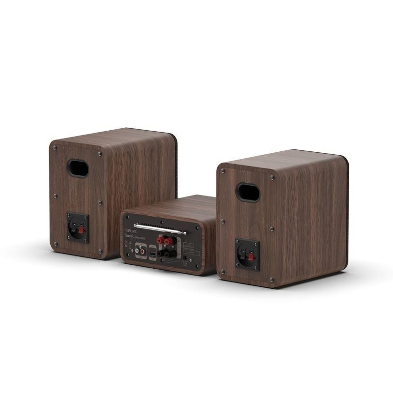 Pure Classic Stereo Mini Minisystém, CD, DAB+, FM hnědá