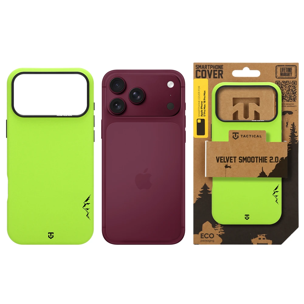 Tactical MagForce Velvet Smoothie 2.0 Kryt pro Apple iPhone 17 Pro Max/18 Pro Max Avocado