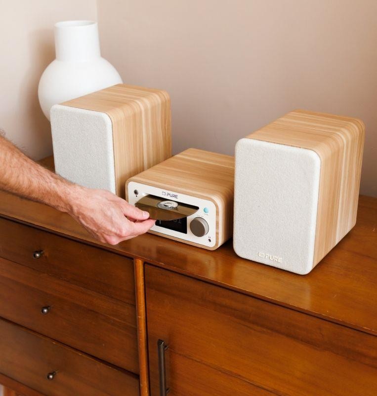 Pure Classic Stereo Mini Minisystém, CD, DAB+, FM bílá