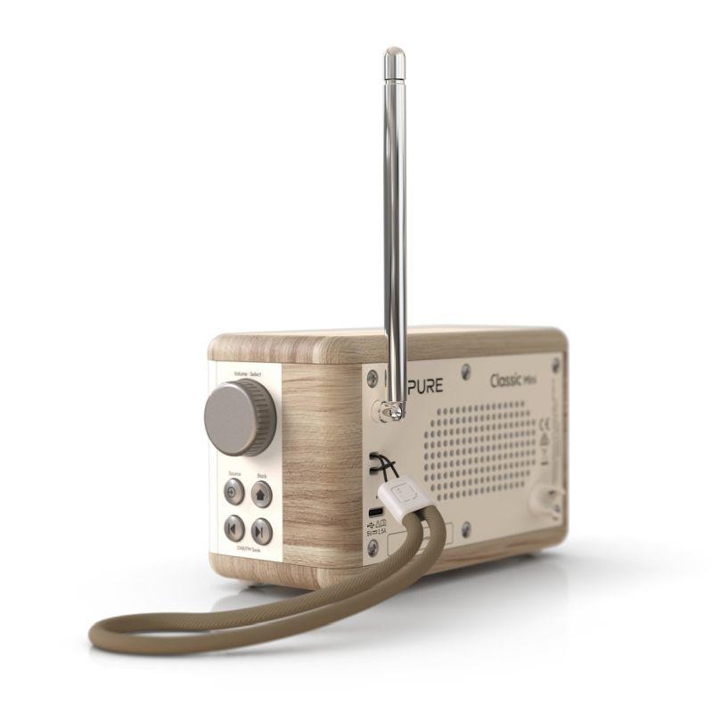 Pure Classic Mini Rádio, DAB+, FM bílá