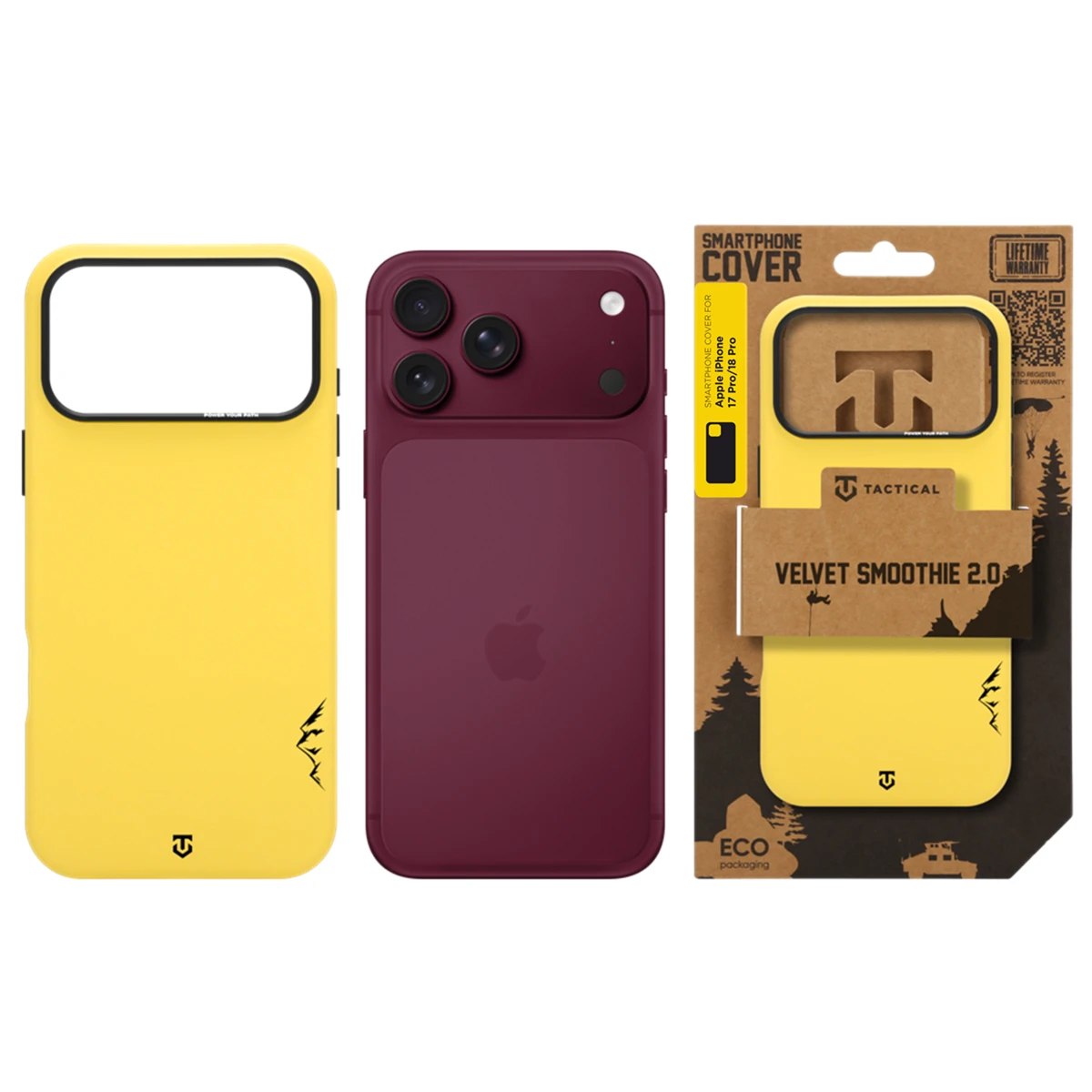 Tactical MagForce Velvet Smoothie 2.0 Kryt pro Apple iPhone 17 Pro/18 Pro Banana