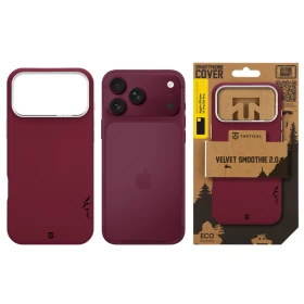 Zadní kryt Tactical MagForce Velvet Smoothie 2.0 pro Apple iPhone 17 Pro / 18 Pro, burgundy