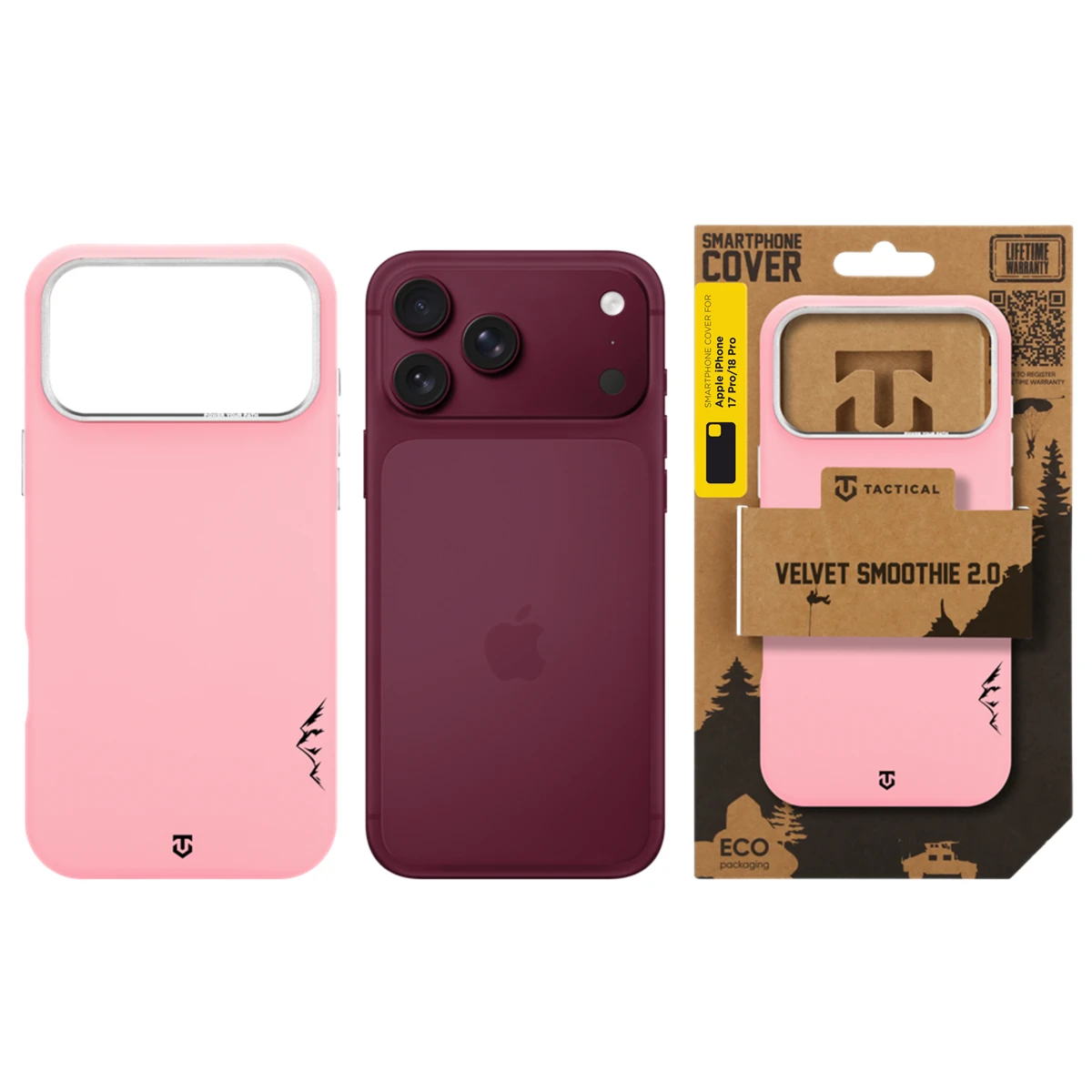 Tactical MagForce Velvet Smoothie 2.0 Kryt pro Apple iPhone 17 Pro/18 Pro Pink Panther