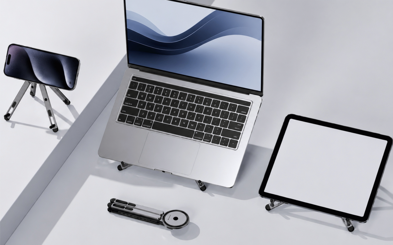 SWISSTEN HLINÍKOVÝ DRŽÁK NA SMARTPHONE / TABLET / LAPTOP, kompatibilní s MagSafe
