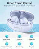 BLUETOOTH TWS SLUCHÁTKA SWISSTEN SONIC, MODRÁ